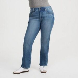 Torrid Bombshell High-Rise Straight Jean blue 
Size 12 EUC 0X